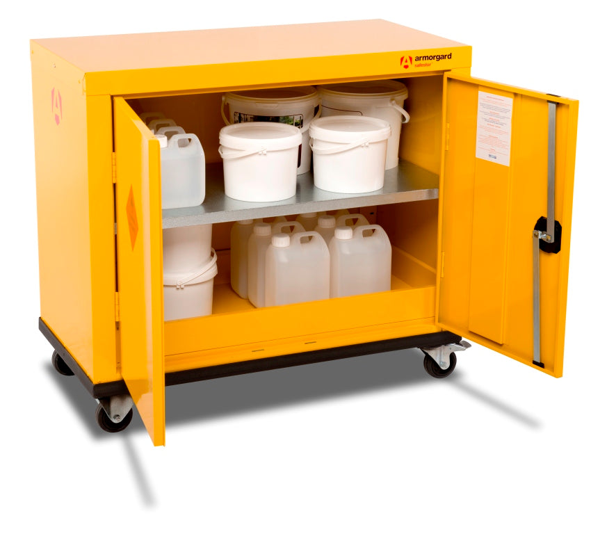 Mobile Yellow COSHH Cabinet (4444951248931)