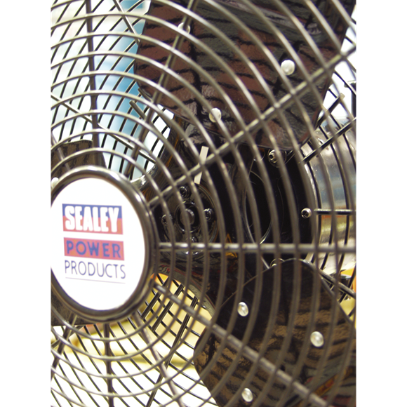 30" Oscillating Industrial Pedestal Fan fan blades (4615554531363)