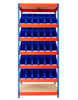 Kanban Shelving with 5 x Sloping Chipboard Shelves and Storage Containers plastic bins (6248809103531)