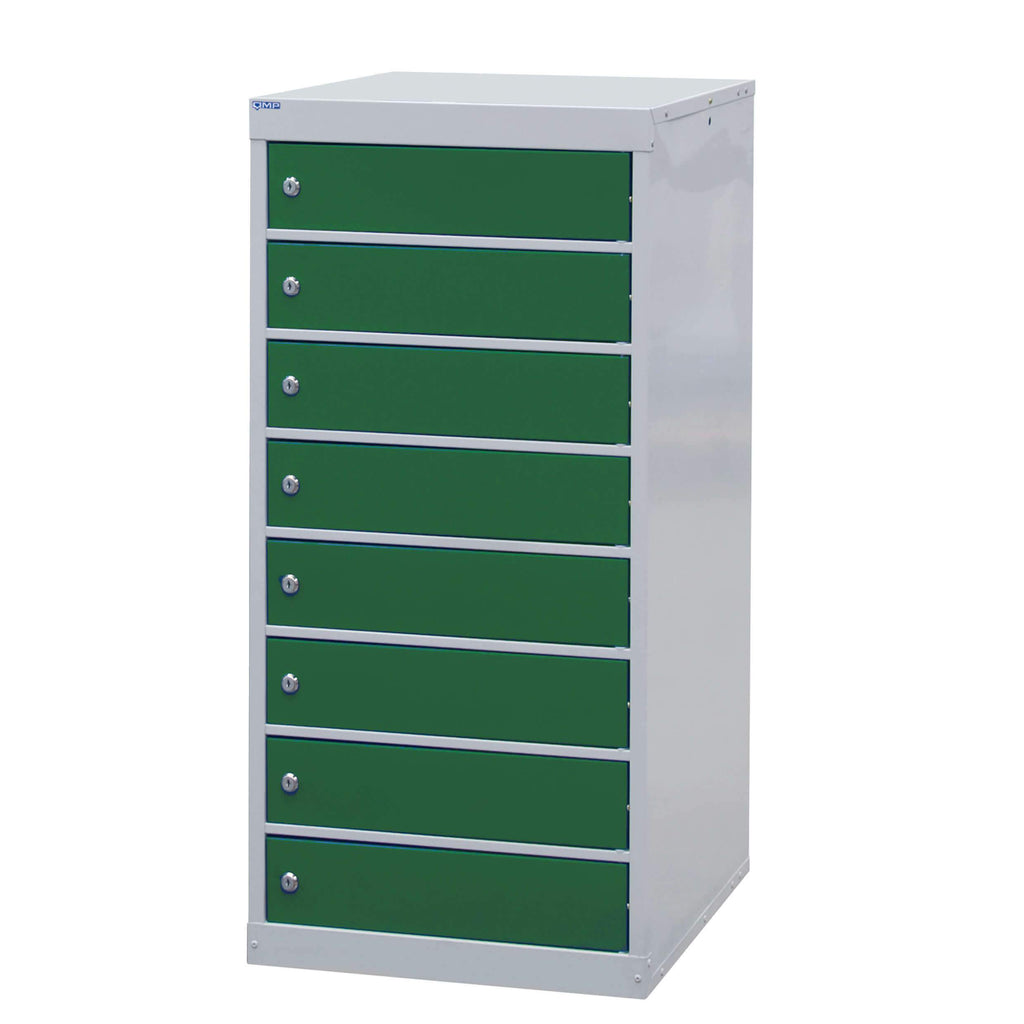 8 Tier Laptop Storage Locker - 8 Doors green (4460325863459)