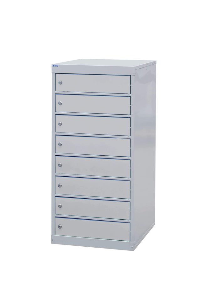 8 Tier Laptop Storage Locker - 8 Doors grey (4460325863459)