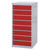 8 Tier Laptop Storage Locker - 8 Doors red (4460325863459)