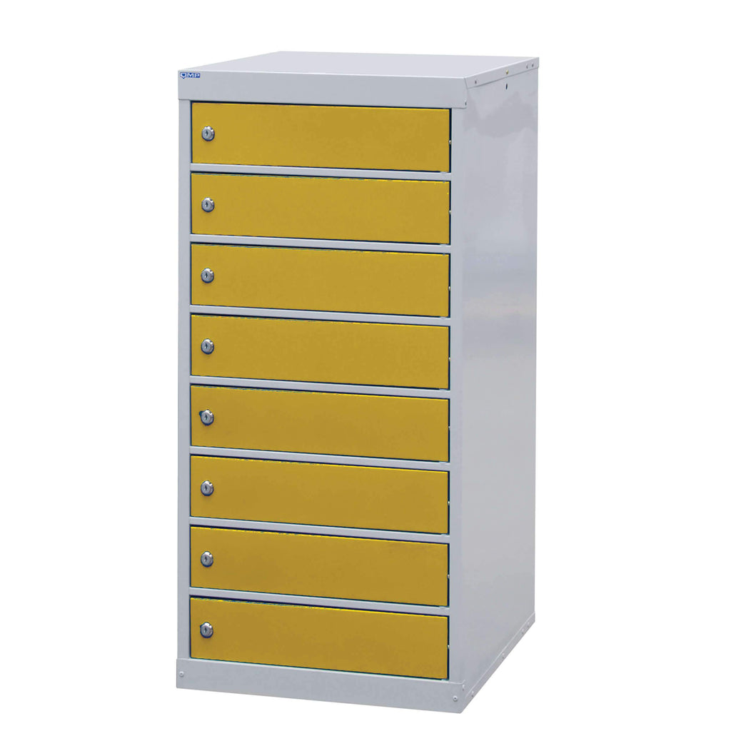 8 Tier Laptop Storage Locker - 8 Doors yellow (4460325863459)