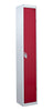 1 Compartment Metal Locker LS1830301RXX Red Closed Door (4464320938019)