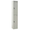 2 Compartment Metal Locker LS1830302LXX Grey Closed Door (4464320970787)