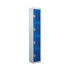 Perforated Door Lockers - Four Compartments blue (6593954021547)