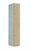 2 compartment wood door locker light oak (4507894218787)