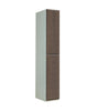 2 compartment wood door locker dark oak (4507894218787)