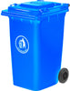 240 Litre Plastic Wheelie Bin blue (4585768845347)