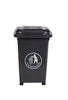 30 Litre Plastic Wheelie Bin black (4585768714275)