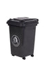 30 Litre Plastic Wheelie Bin black (4585768714275)