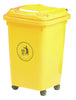 50 Litre Plastic Wheelie Bin yellow (4585768747043)