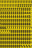 Magnetic Warehouse Numbers Sheets yellow (4575321063459)