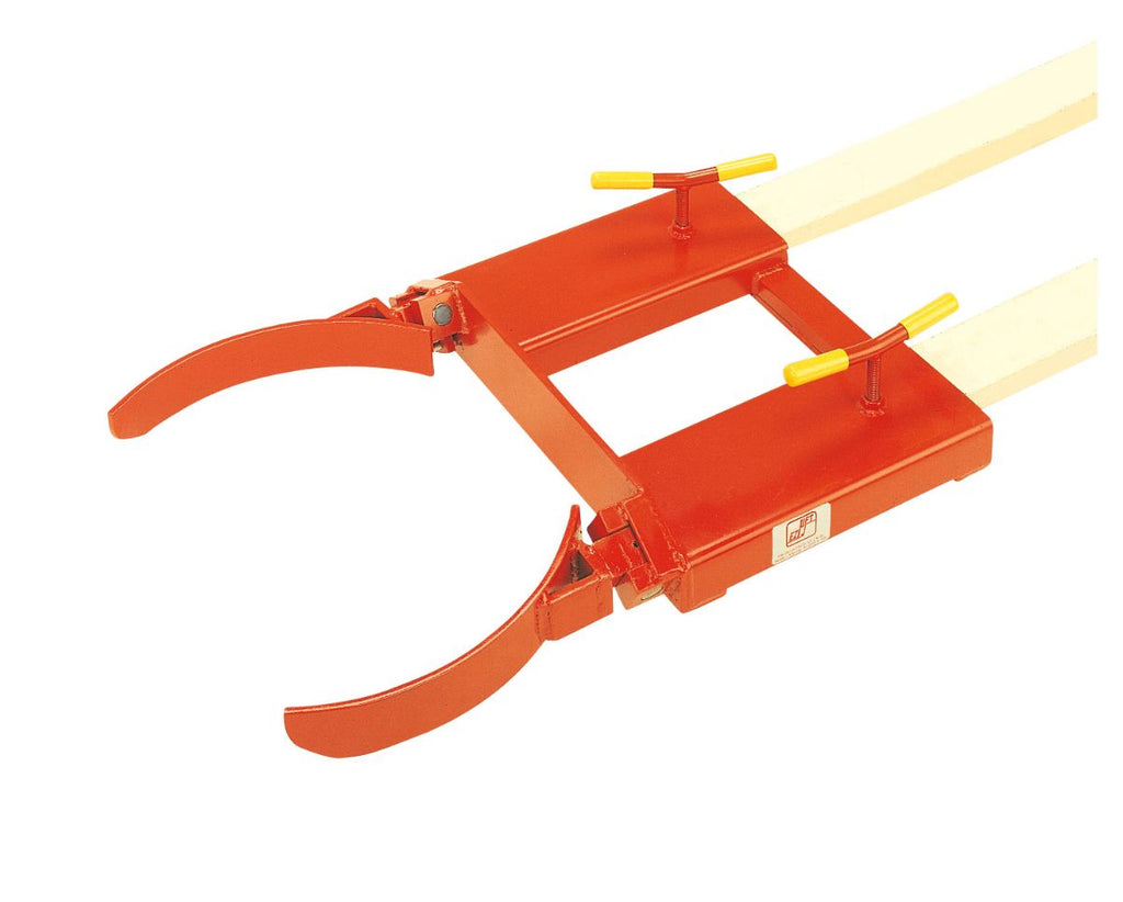 210 Litre Drum Clamp Forklift Attachment red