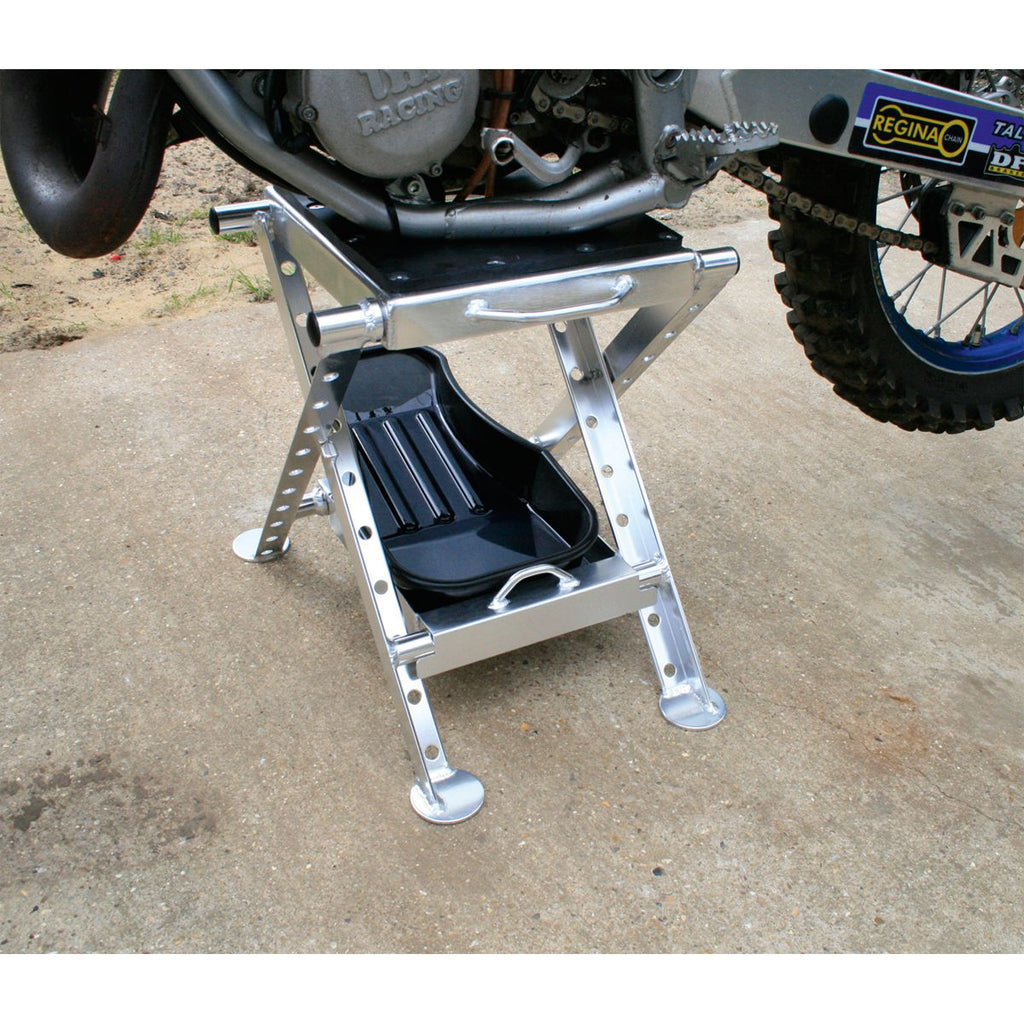 Motorcycle Oil Drain Pan (2.5 Litre) draining oil (4614914736163)