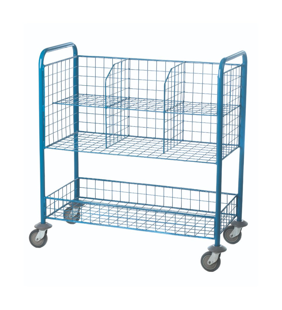 Wire Mesh Mailroom Trolley (4802975203363)