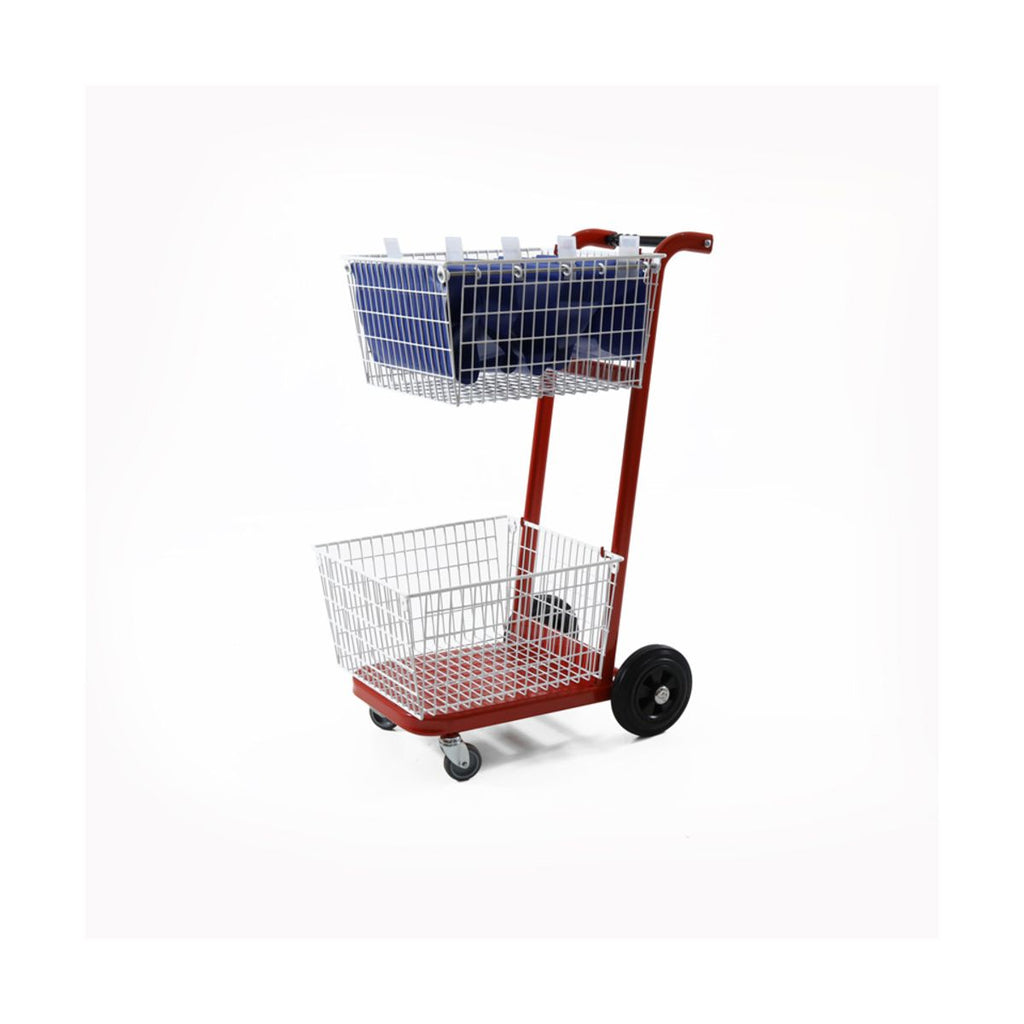 Classic 2-Tier Mailroom Trolley with 50kg Capacity (6236027289771)