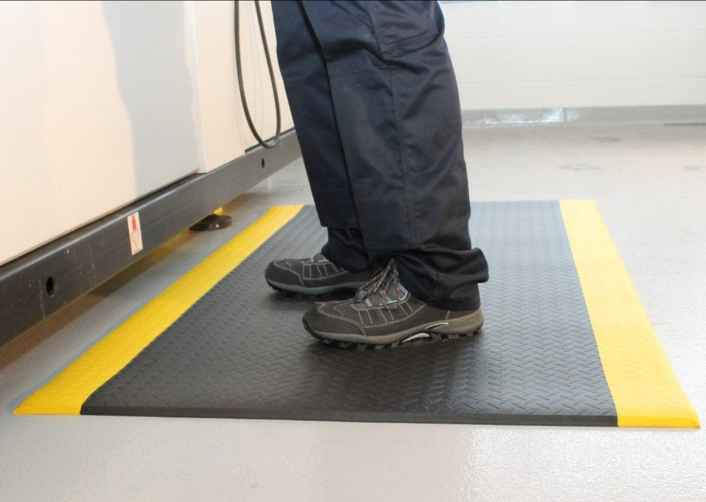 DiamondTexture Anti-Fatigue Mat Safety ( Black / Yellow ) (6719879366)