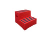 Heavy Duty Plastic Steps 2 Steps red (4808904081443)