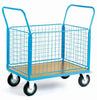 Heavy Duty Platform Trolley With 4 Mesh Sides (4802568781859)