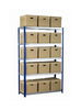 Bolt-Free 180cm High Archive Shelving with 15 Boxes (6548582072491)