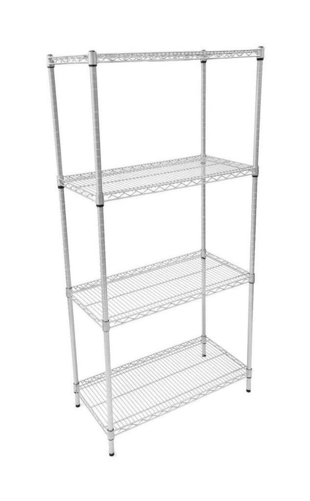 Extension Bays for Coldroom Chrome Wire Easy-Assemble Shelving Units - 460mm Depth (6537634381995)