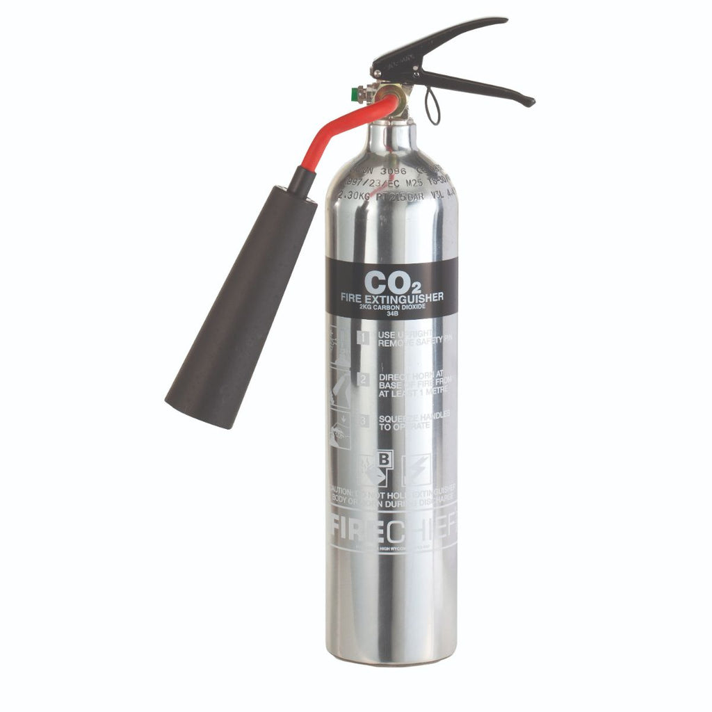 2 Kg Polished CO2 Fire Extinguisher (PXC2) (4575303434275)