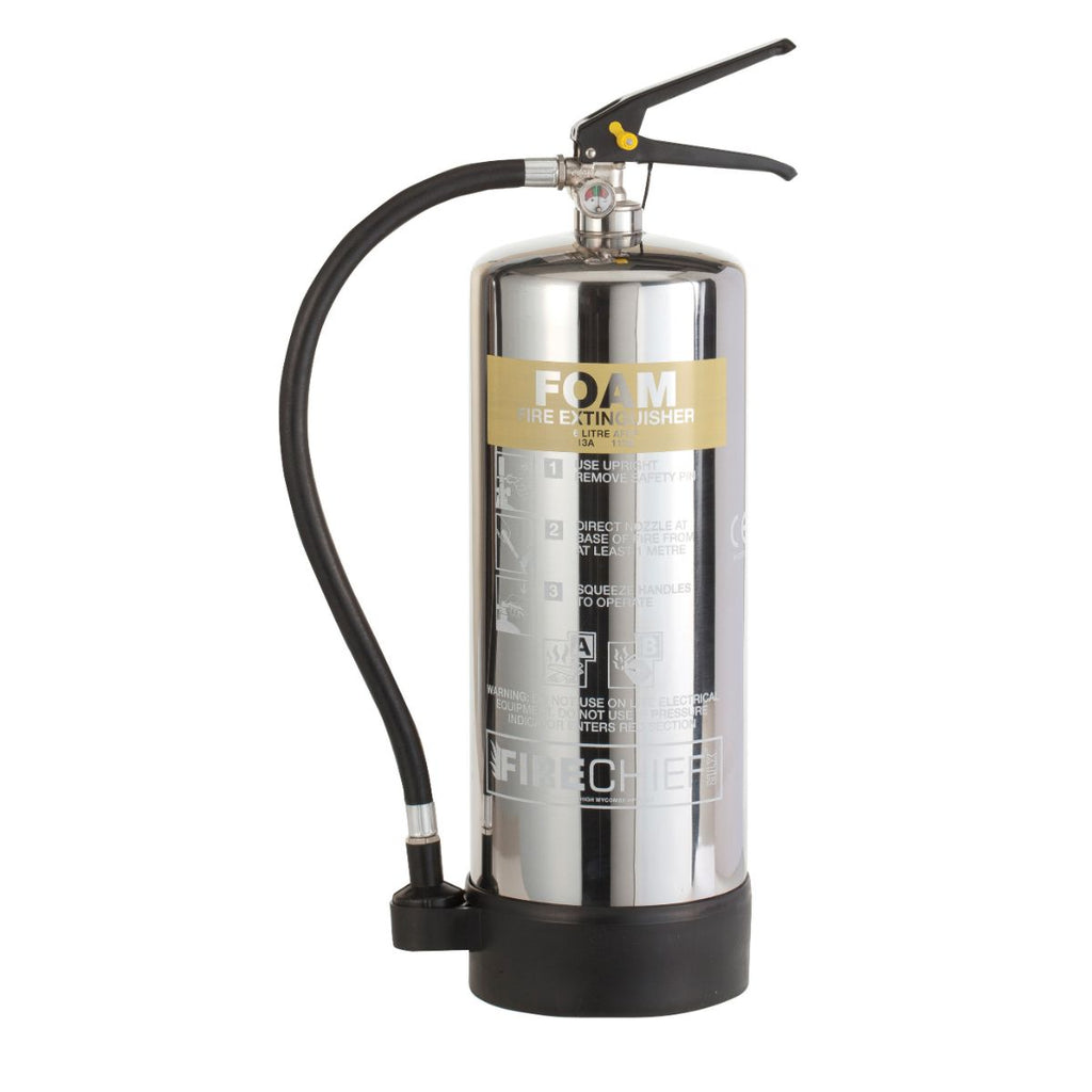 6 Ltr Polished Foam Fire Extinguisher (PXF6) (4575303204899)