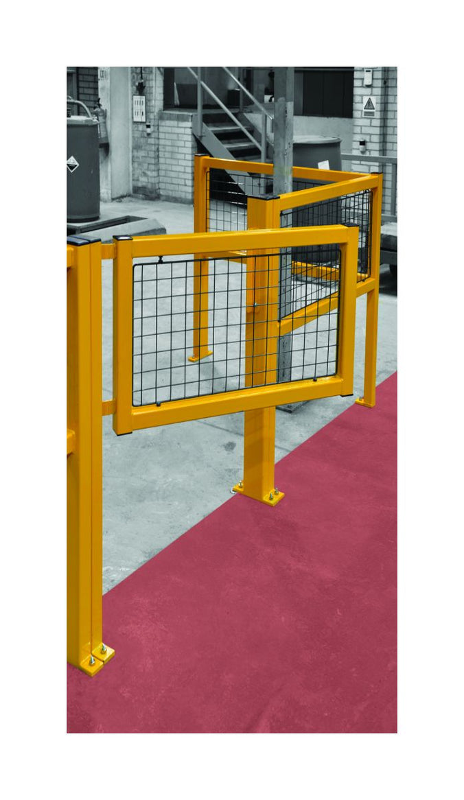 Hinged Gate for Fully Welded Barriers in situ (6089931587755)