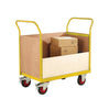 3 and a Half Sided Platform Trolley with Plywoods Sides RTBT3569PYXX Yellow with props (4479049990179)