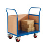 3 Sided Platform Trolley with Plywoods Sides RTBT3690PBXX Blue with props (4479049924643)