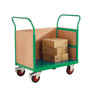 3 Sided Platform Trolley with Plywoods Sides RTBT3690PGXX Green with props (4479049924643)