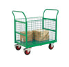 4 Sided Platform Trolley with Mesh Sides RTBT4690MGXX Green with props (4479050154019)