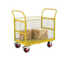 4 Sided Platform Trolley with Mesh Sides RTBT4690MYXX Yellow with props (4479050154019)
