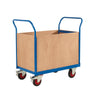4 Sided Platform Trolley with Plywoods Sides RTBT4690PBXX Blue (4479050088483)