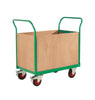 4 Sided Platform Trolley with Plywoods Sides RTBT4690PGXX Green (4479050088483)