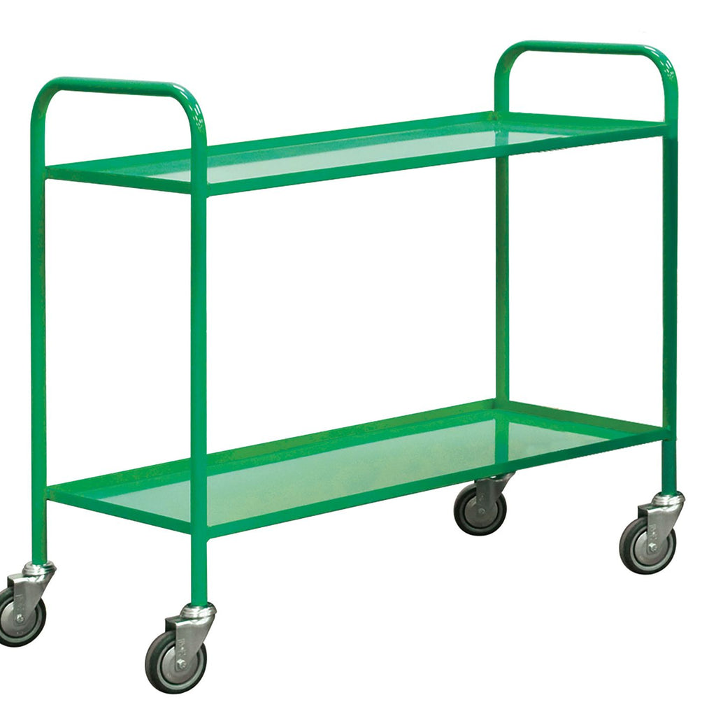 2 Tier Economy Shelf Trolley RTLD9649112G Green (4478047256611)