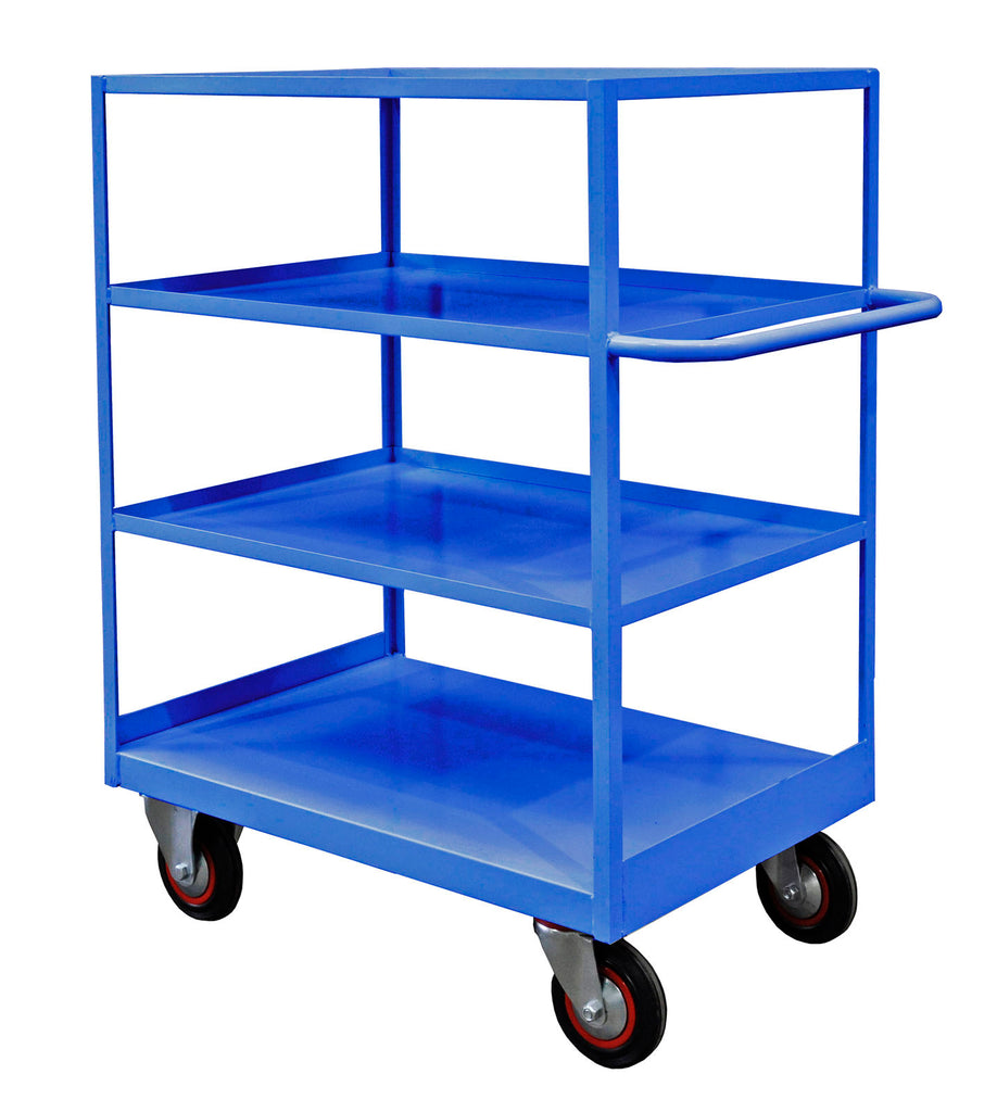 4 Tier Premium Shelf Trolleys RTST1290604B Blue (4478047060003)