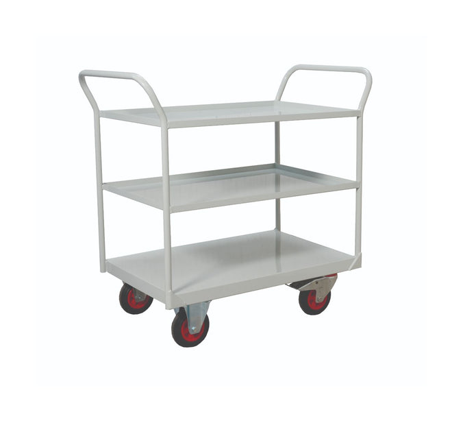 Welded Steel 3-Tier Shelf Trolleys (6556062122155)