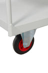 2 Tier Premium Shelf Trolleys RTTST90602L Light Grey close up (4478046896163)