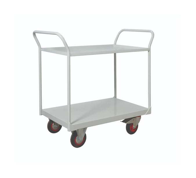 Welded Steel 2-Tier Shelf Trolleys (6556062089387)