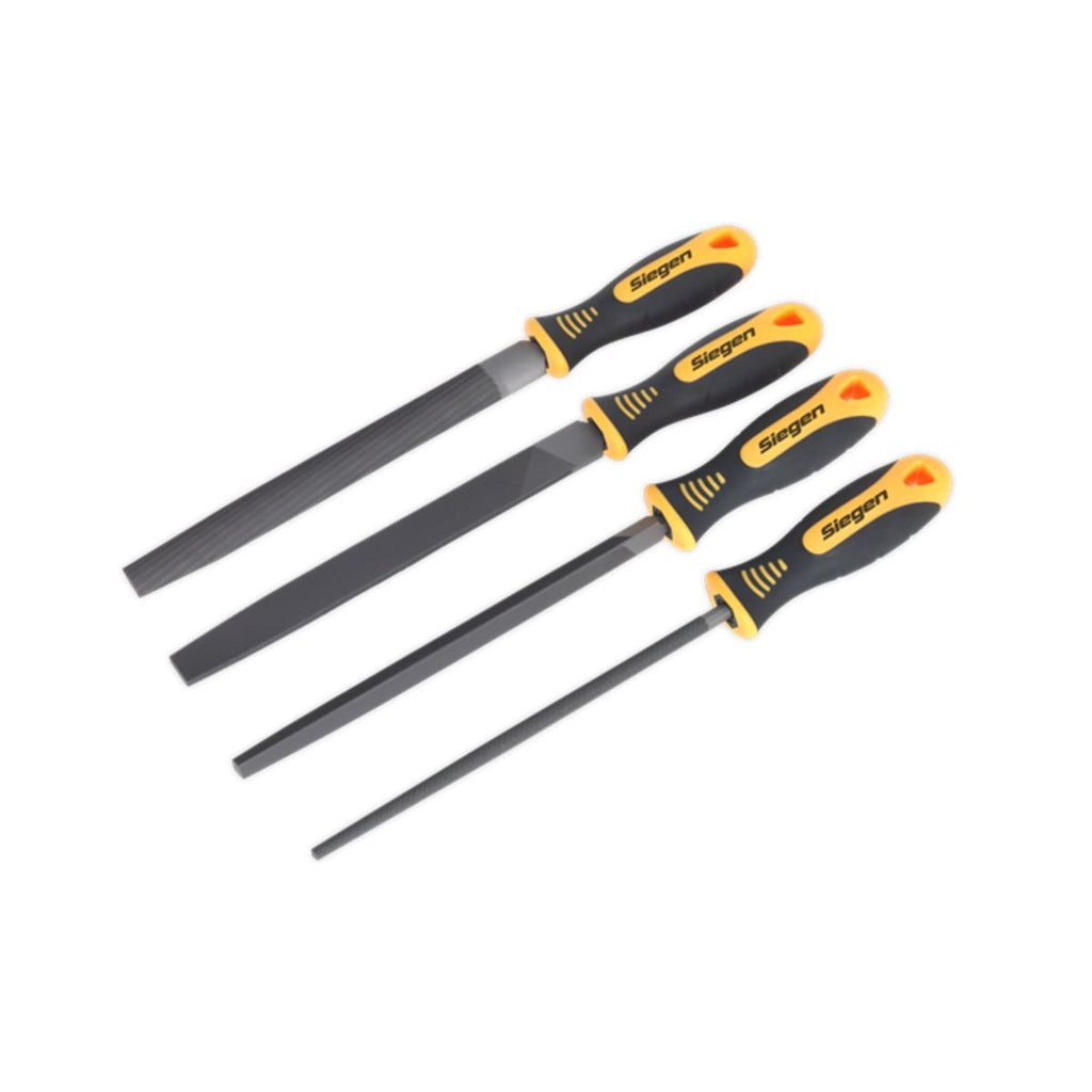 Second-cut Files with Soft Grip Handles File Set 4pc (200mm) (5971704283307)