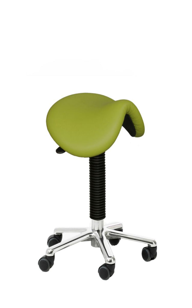 Height and Seat Angle Adjustable Upholstered Saddle Stools Hand Operated (6594109472939)