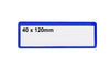 Self Adhesive Coloured Ticket Pouches blue (4575321849891)