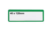 Self Adhesive Coloured Ticket Pouches green (4575321849891)