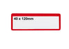 Self Adhesive Coloured Ticket Pouches red (4575321849891)