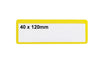 Self Adhesive Coloured Ticket Pouches yellow (4575321849891)