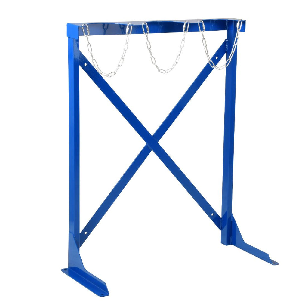 Single Sided Gas Cylinder Floor Stands (100 to 180mm Diameter) 3 cylinders