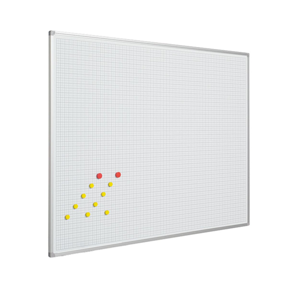 Magnetic 120cm x 90cm Whiteboard with Printed Grid Lines (6175055249579)