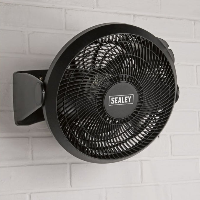 12" Desk or Floor Fan - 3-Speed wall mounted (4615554662435)